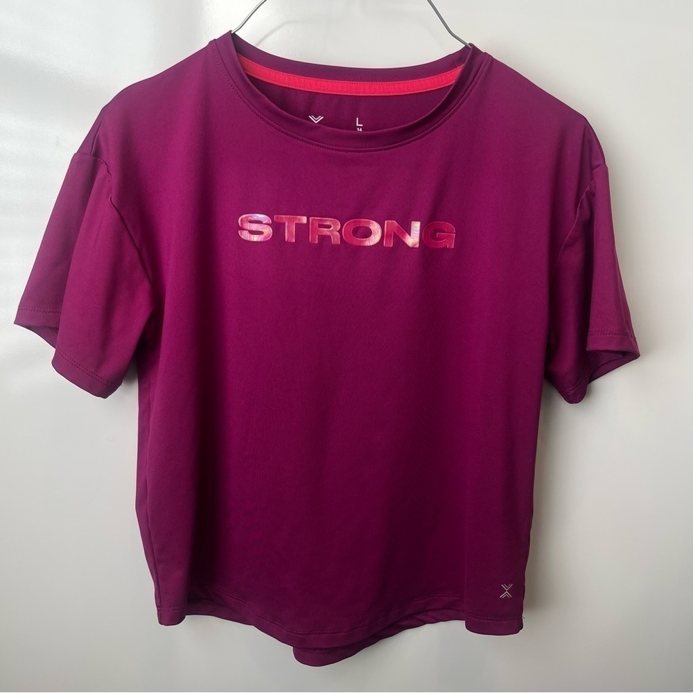 5 FOR $20 Xersion Burgundy Purple Strong Kids Girls shirt sz Large 14